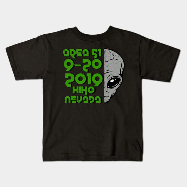 Annual Area 51 Raid 2019! Kids T-Shirt by Watson Creations